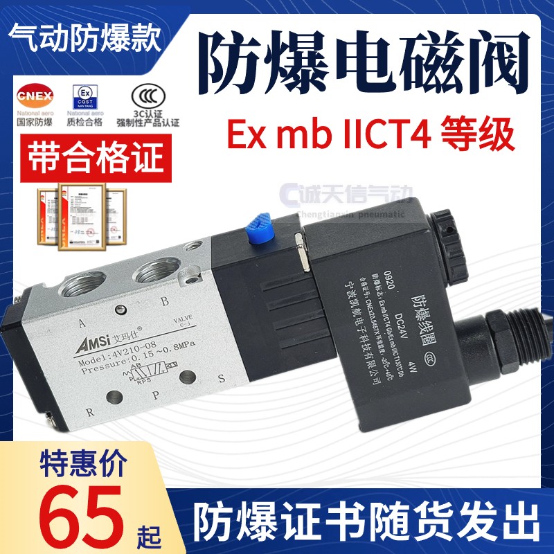 防爆电磁阀贴面式隔板二