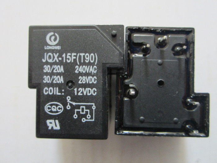 家电控制继电器JQX-15F T90 DC12V DC24V超小型电磁继电器20A