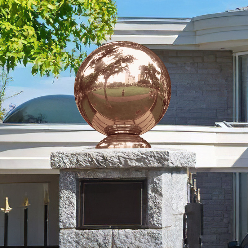 304玫瑰金不锈钢圆球带座 连体球装饰球大门柱子围墙扶手圆球托座,清洗/食品/商业设备,风口/风叶/风机配件,淘宝优惠券,粉丝福利购,淘宝优惠卷