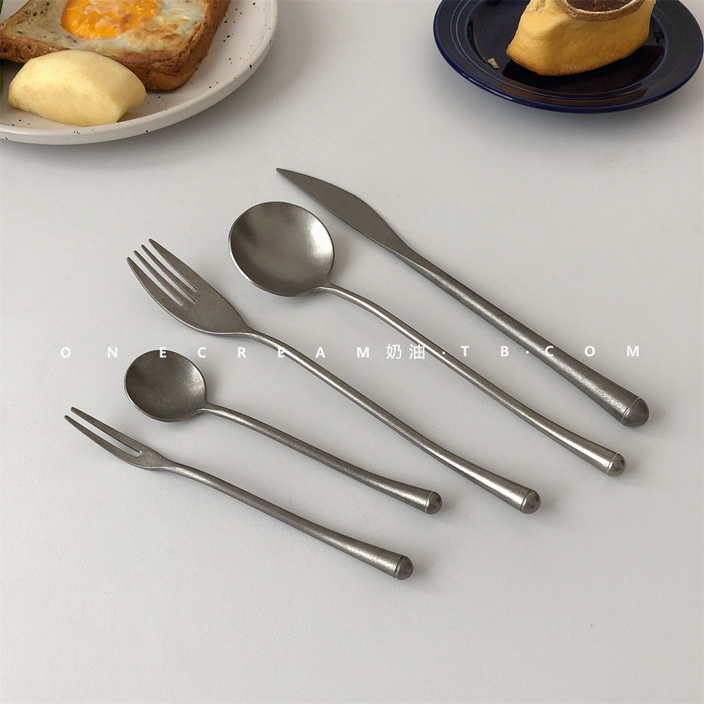 复古304不锈钢牛排刀叉勺饼叉咖啡勺甜品刀叉勺蛋糕水果西餐餐具,农用物资,可移动滴灌袋,淘宝优惠券,粉丝福利购,淘宝优惠卷
