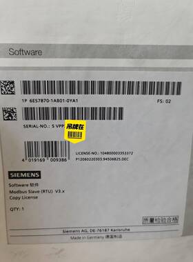 【工控数码】6es7870-1ab01-0ya1西门子硬件狗，议价议价