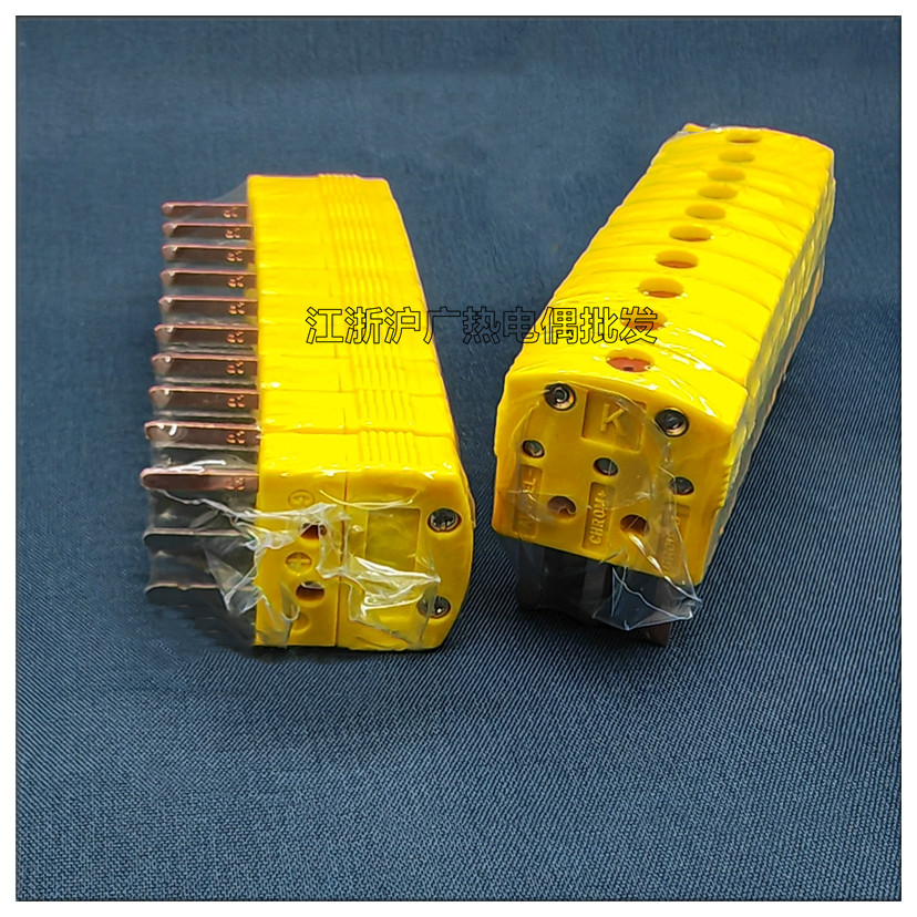 欧米进口三脚插头热电偶K型MTP-K-MF扁平三插针头耐用型插头插嘴