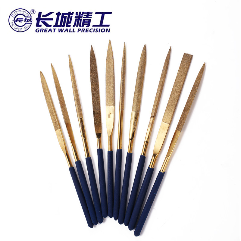 长城工具镀钛金刚石锉刀