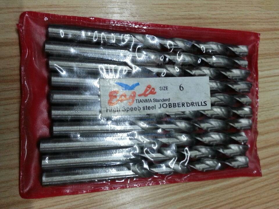 鹰牌白钢直柄麻花钻头钻咀 高速钢HSS钻头9.9 10 10.5 11 12-13mm
