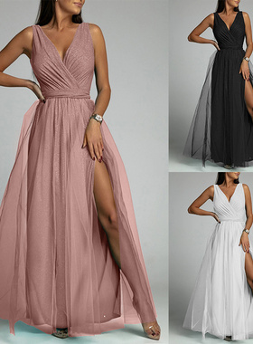 dinner party dresses night club shining ladies gown skirt