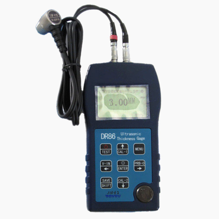 DR86超声波测厚仪高精度壁厚仪钢板塑料玻璃 DR87穿透涂层型测厚