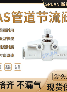 管道节流阀AS1002F-0406调节阀限流器2052/2002/3002直通调速接头