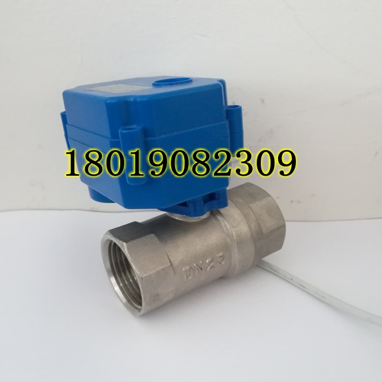 不锈钢微型电动球阀带视窗指示CWX-15N CR02 DC9-24V DN15 20 25