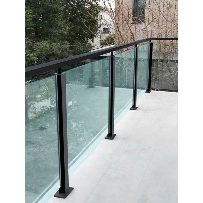 室外露台玻璃扶手栏简约