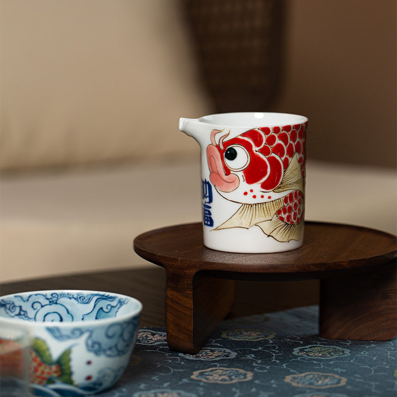 昨明 龙鱼公道杯 双鱼纳福 国潮风中式 品茗 创意茶具 原创手绘,办公设备/耗材/相关服务,其它,淘宝优惠券,粉丝福利购,淘宝优惠卷