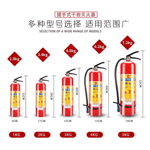 手提式干粉灭火器公斤箱