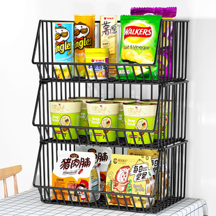 桌面零食架子桌上客厅茶几水果饮料餐桌收纳柜家用厨房置物架多层