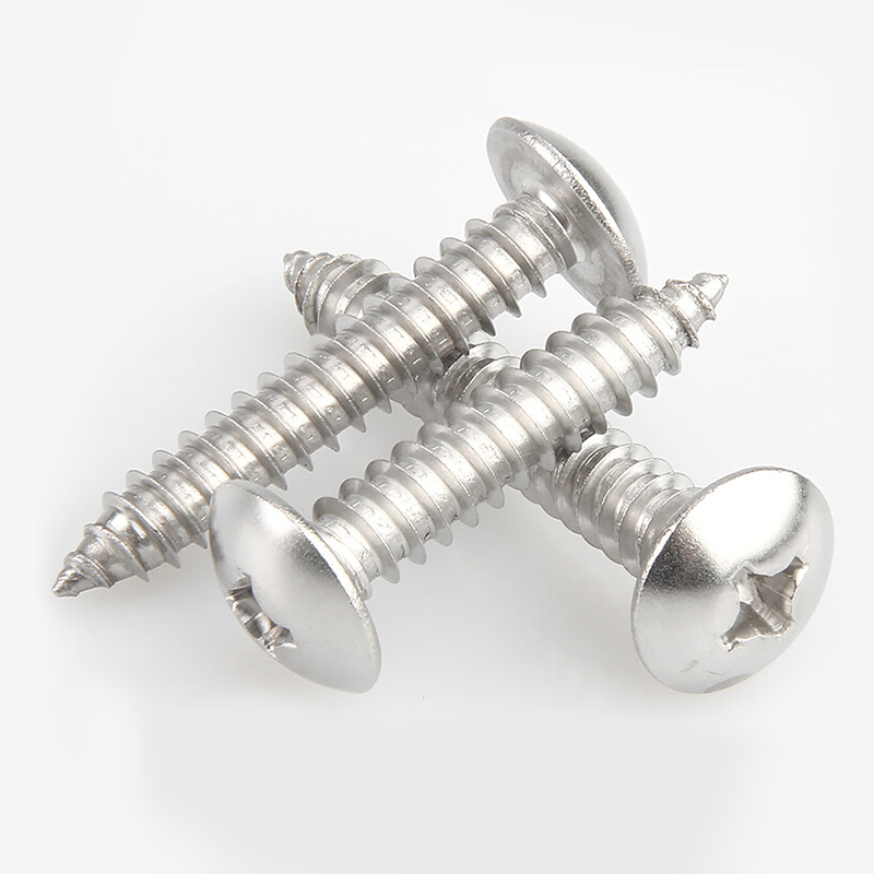 M3M3.5自攻螺丝304不锈钢十字大扁头自攻丝螺丝钉蘑菇头伞头螺钉