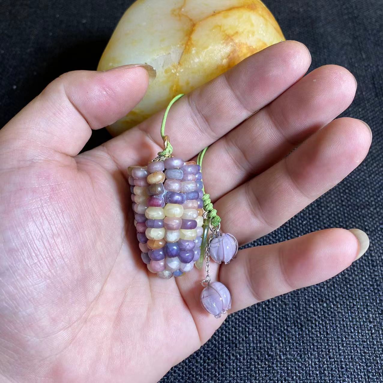 编号文玩玉米手摆件成品