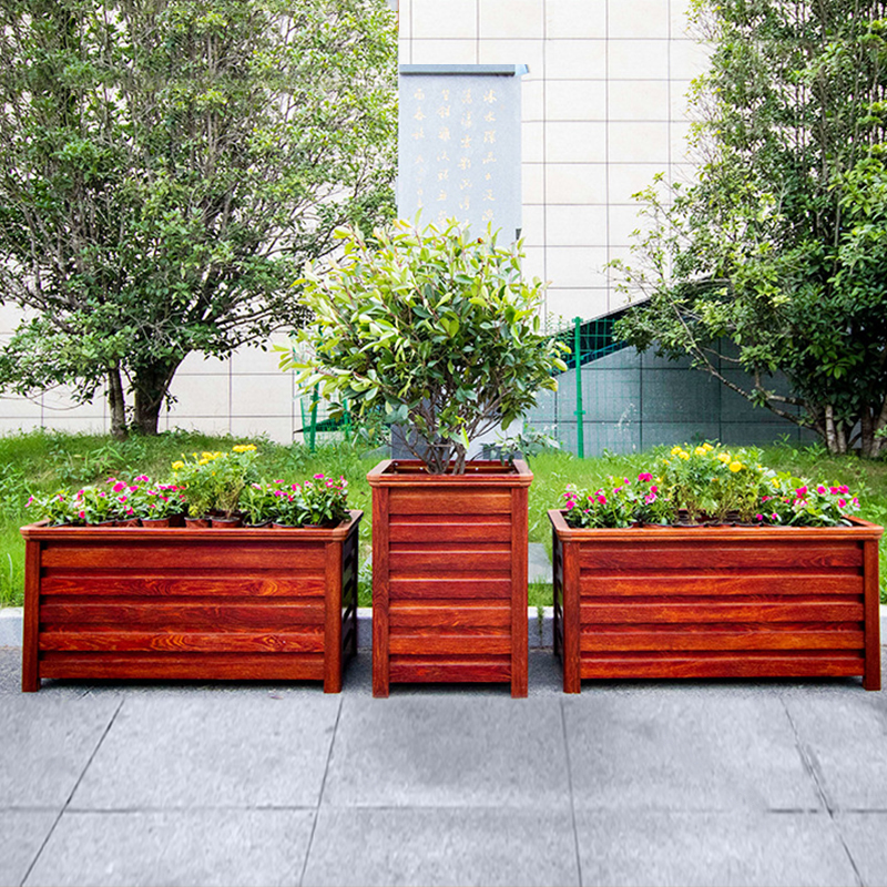 铝合金花箱种植市政长方