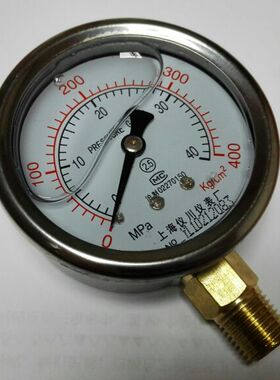 pressuregauge 银焊耐震压力表 YN-60 0～40mpa 400kg/cm2  ZG1/4