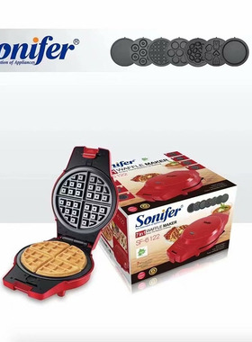 Sonifer多功能轻食机换板华夫机蛋卷机吐司机三明治机宠物饼干机