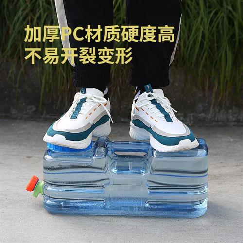 PC矮扁款带龙头方形水桶户外自驾游露营储水桶纯净功夫茶具饮水桶