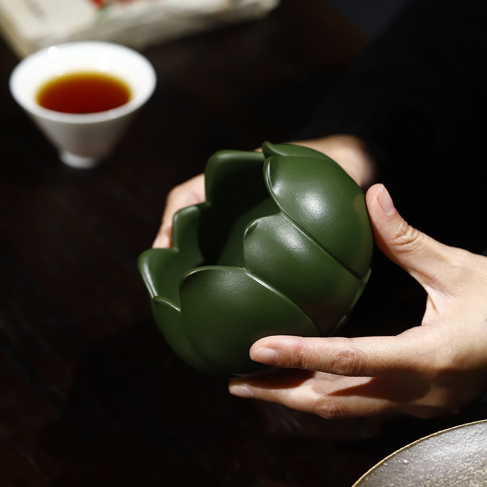 微型绿泥莲花盆紫砂多肉