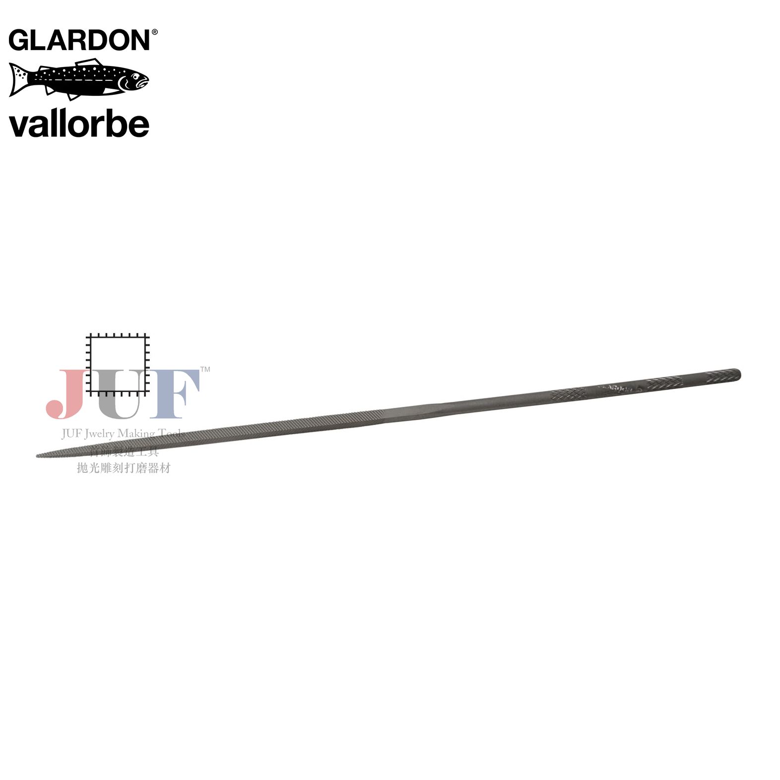 瑞士进口 Glardon Vallorbe鱼牌方锉 四方平锉 执模整形金工锉刀