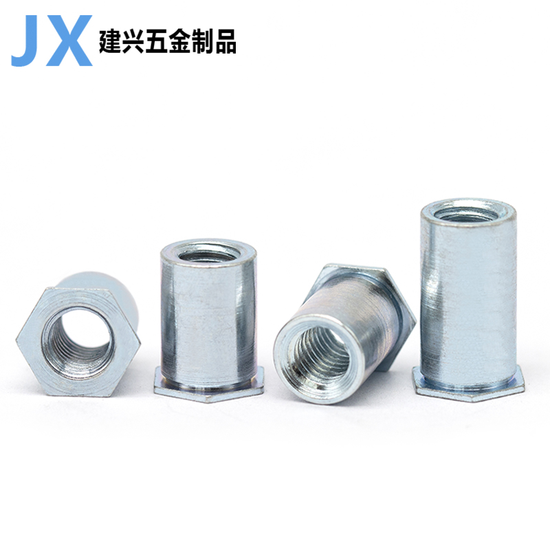 镀锌通孔压铆螺母柱碳钢