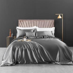 Stain Silk Bedsheet Fitted Set Bed Sheet Duvet Cover Bedding