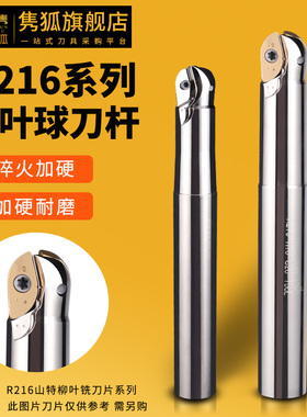 R216球头柳叶铣刀 CNC数控山特维克刀片立铣刀杆曲面异形粗磨刀杆