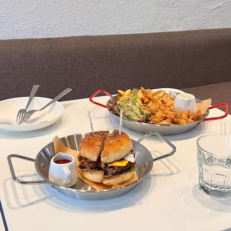 不锈钢双手柄海鲜锅家用