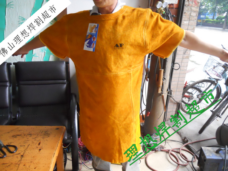 金黄色全皮焊工服烧防护