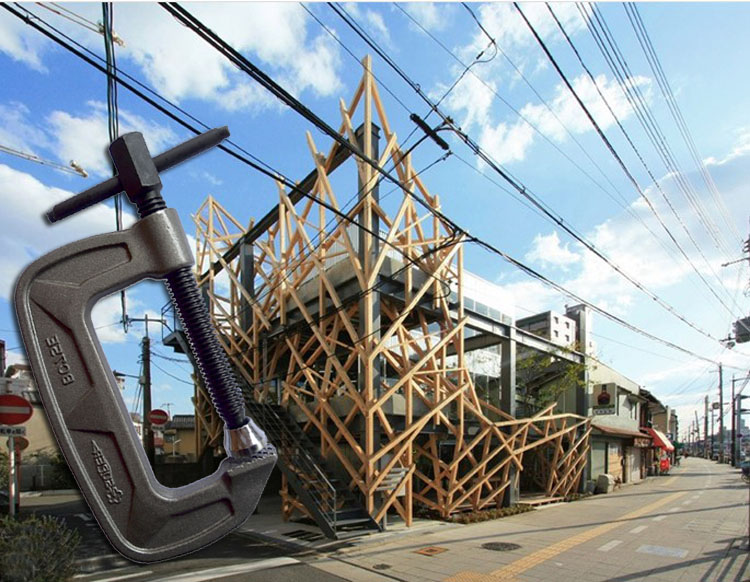 日本世霸SUPER 强力型G字夹2寸-12寸G型固定夹子木工夹BC50-300E