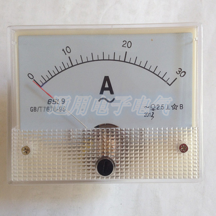 69L9型 指针式直流电流表 20A 30A 50A 100A 面板表