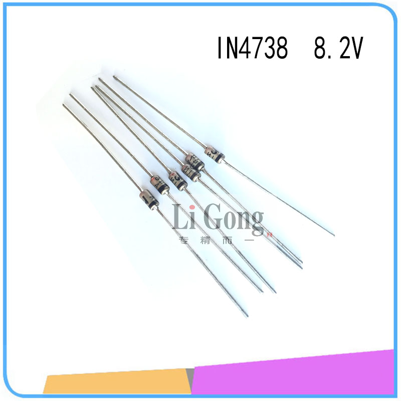 稳压二极管IN4738A 1W8.2V稳压管ON摩托罗拉稳压管1N4738全新原装
