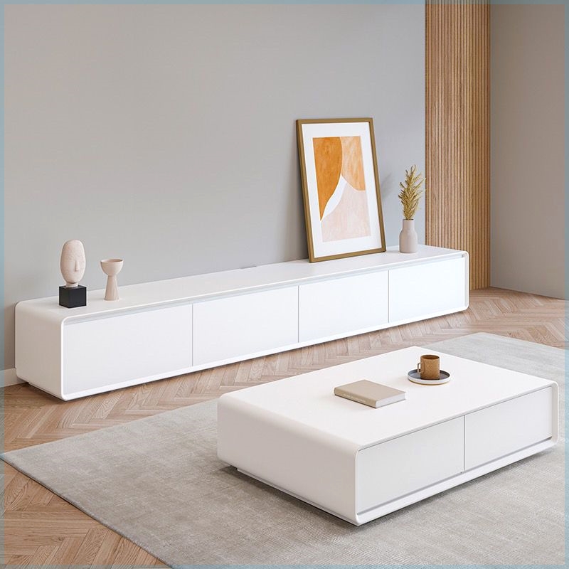 新款高端时尚电视柜北欧简约地柜实木多层板茶几组合整装落地柜