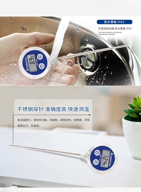 美国Deltatrak11040食品中心温度计针式测温仪奶温计水温计电子