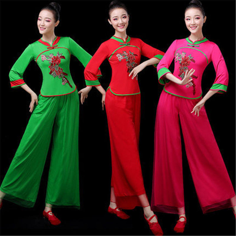 杨丽萍广场舞服装秧歌服