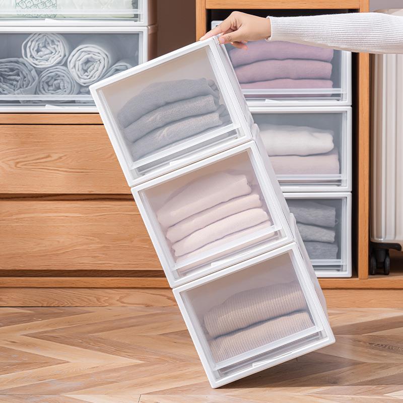 积木款抽屉式收纳箱 衣柜收纳箱衣服收纳抽屉组合柜衣物收