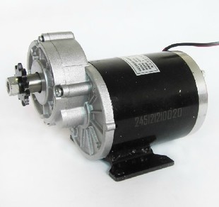 尤奈特永磁直流有刷减速电机MY1020Z-450W24V48V36V电动车电机