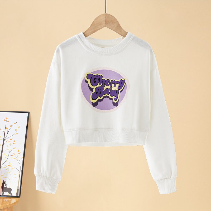 女童长袖卫衣2024秋冬新款女大童加绒加厚上衣儿童秋装宽松打底衫