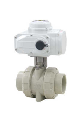 UQ921F-10S国标日标化工环保耐酸碱耐腐蚀PPR塑料PPH防爆电动球阀