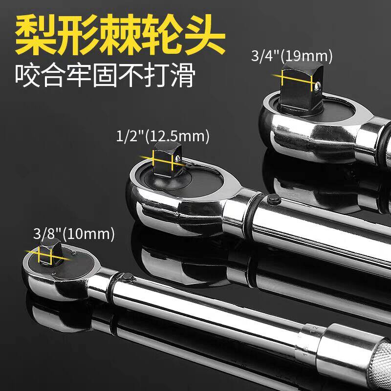 波斯扭力扳手扭矩力矩高精度预置式扭力计加力棘轮铬钒钢20-100Nm