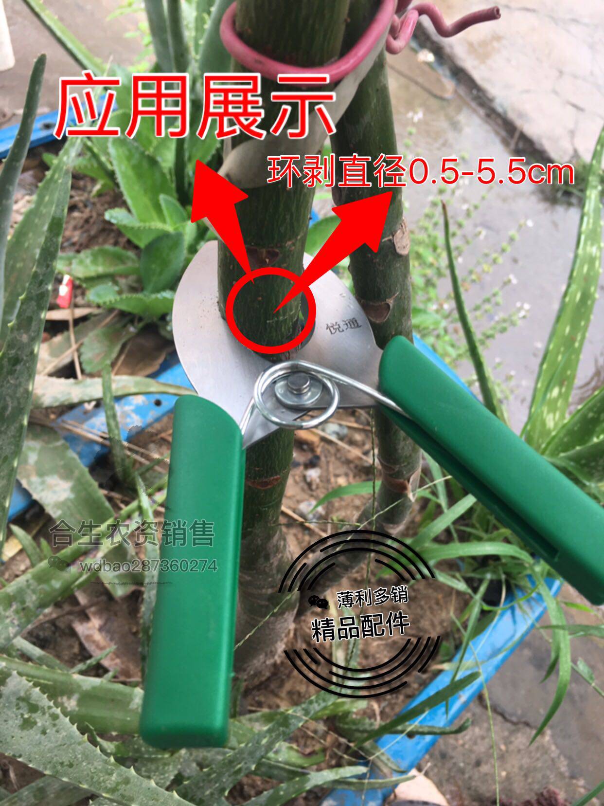 悦通环割刀环剥刀果树葡萄枣桃树荔枝环剪刀扒树皮刀园林刀具