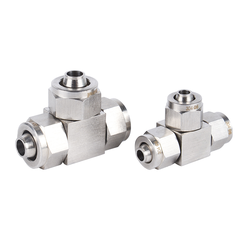 不锈钢快拧三通中间锁母