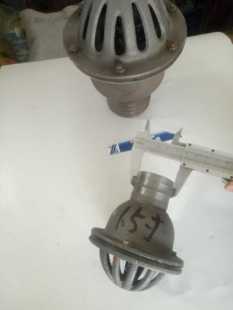 底阀外丝口40mm莲蓬头 加厚1.5寸铁底阀自吸水泵底阀止回阀插入式