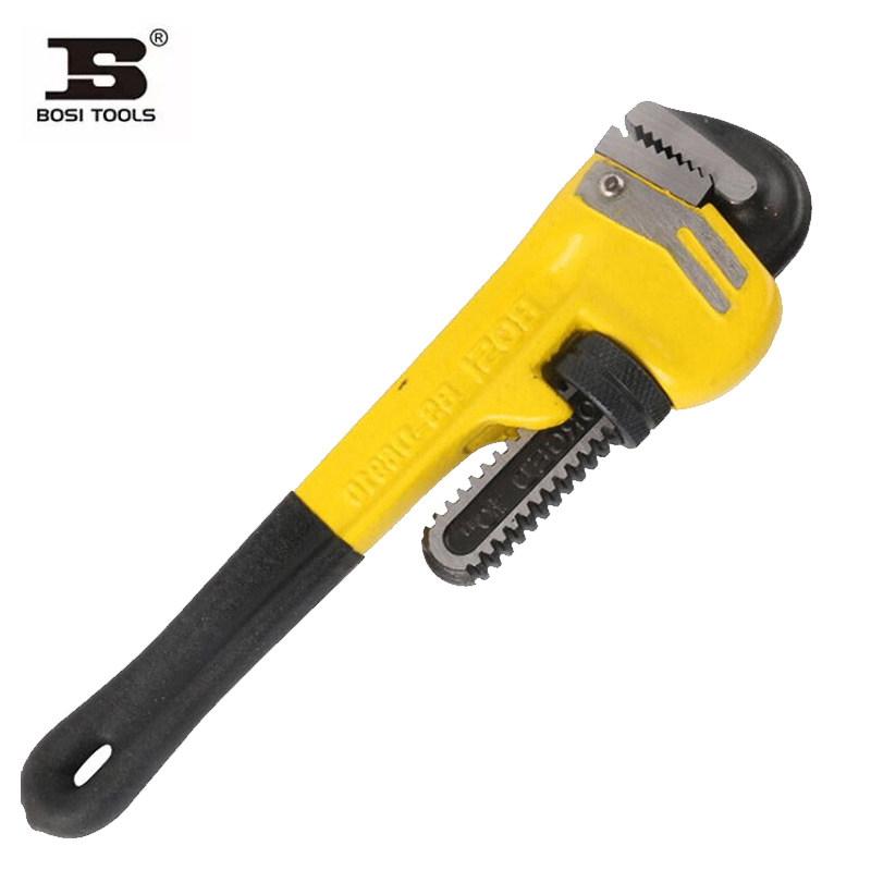 波斯工具沾塑柄重型管子钳水管钳 BS236908 236910 236912 236914