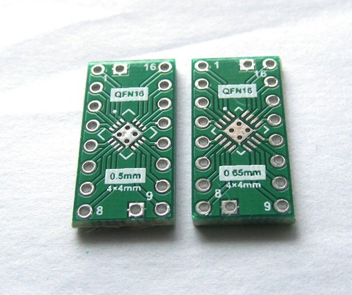 QFN16转DIP16 转直插 转接板 0.5mm 0.65mm pin pitch引脚间距