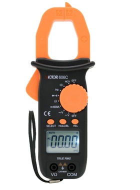 胜利钳形表数字高精度VC606A/VC606B/VC606C交直流钳型电流万用表