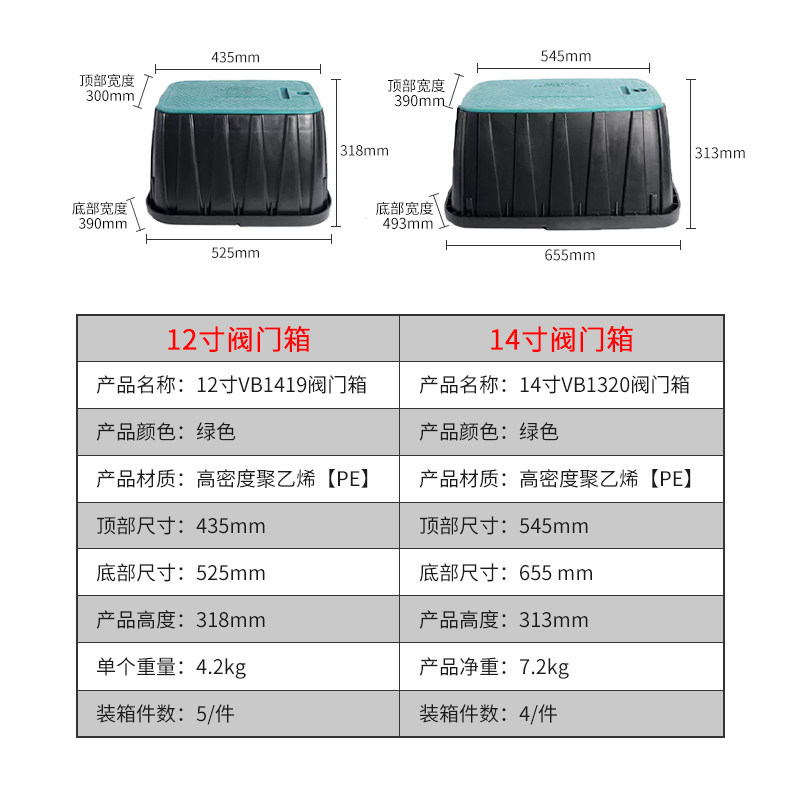 取水阀门箱寸工程塑料全