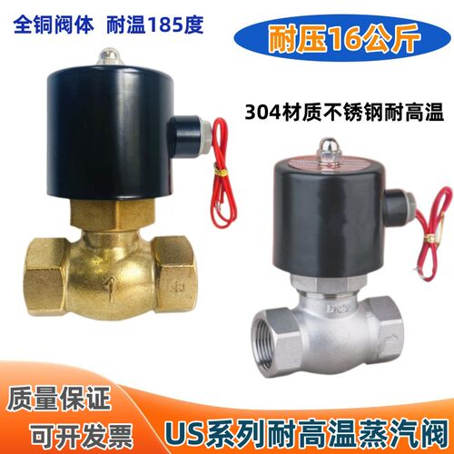 蒸汽电磁阀全铜高温不锈