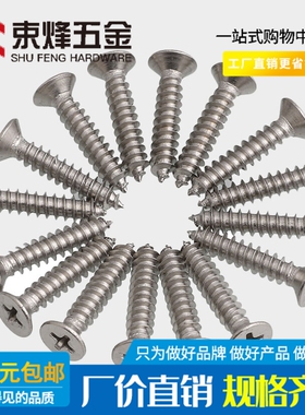 M2 M2.2 M2.6不锈钢316沉头自攻螺丝钉十字平头螺钉*5x6x12x16x30