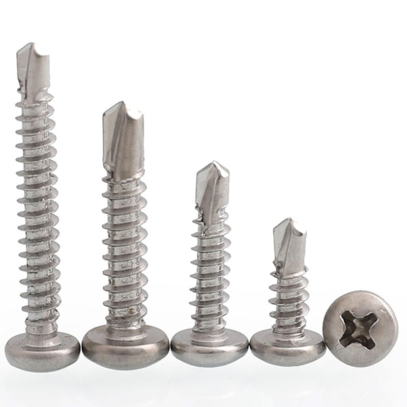 M5M4.8 410不锈钢圆头钻尾螺钉\自攻自钻螺丝\燕尾螺丝定 钻钢板
